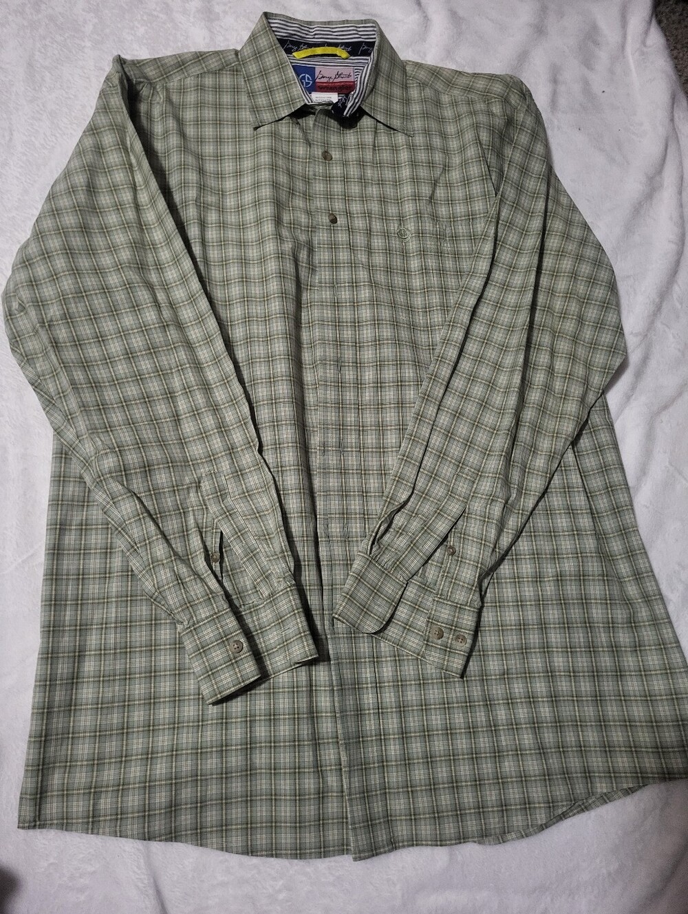 George Strait Wrangler Xlt Plaid Button-Down Western Shirt